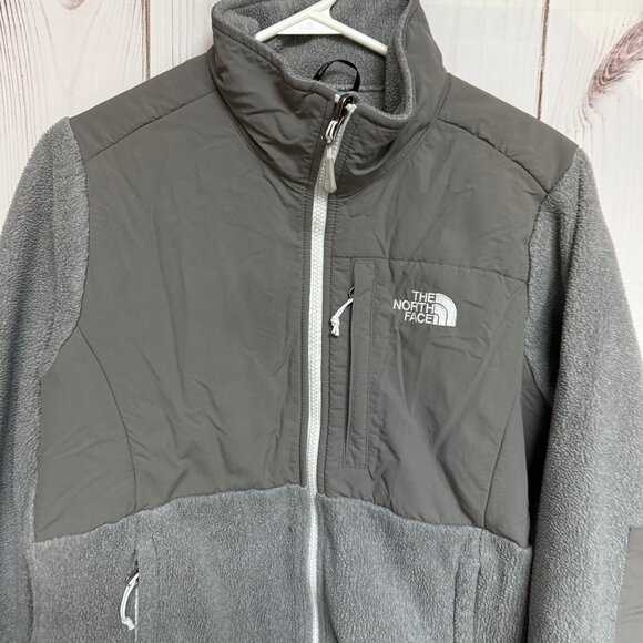 The North Face Denali Jacket Women’s Medium Gray Beige Fleece EUC - Picture 2 of 15